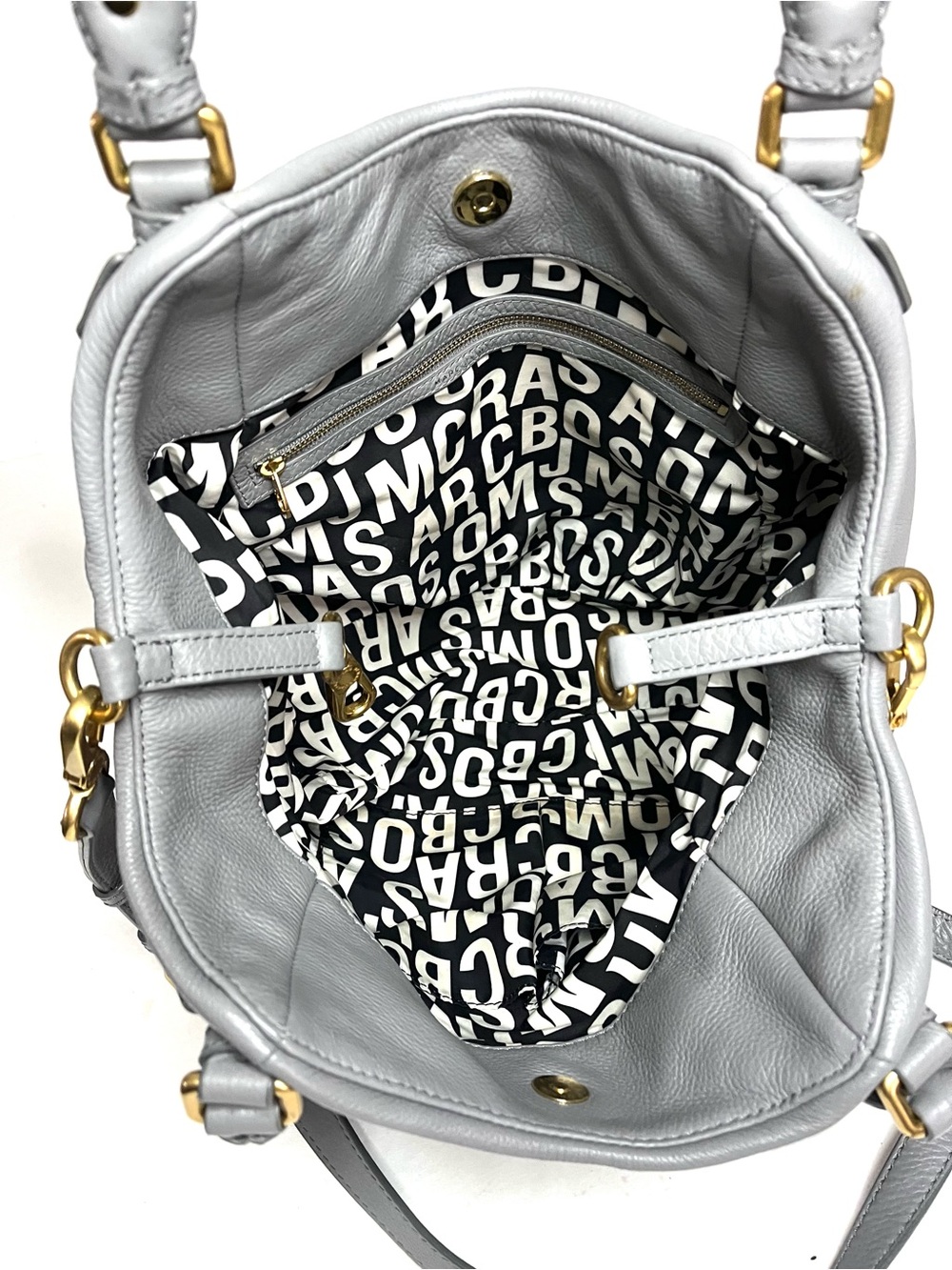Marc by Marc Jacobs Classic Q Francesca Tote in Gray Leather - Picture 11 of 13